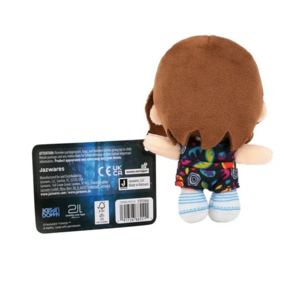 Stranger Things SET of 4 Chibi Plush 4" DUSTIN HOPPER MAX ELEVEN Embroidered New - Picture 4 of 14